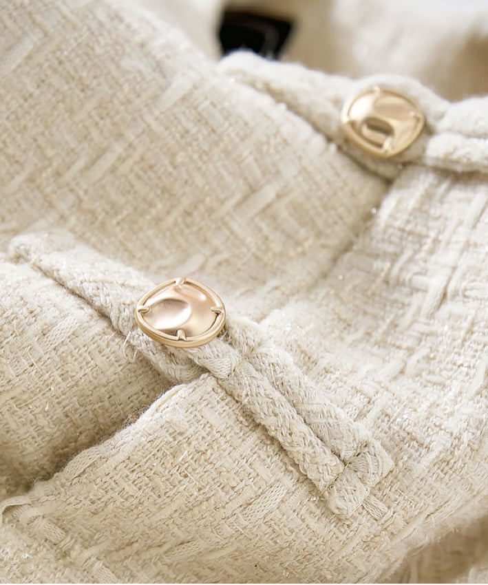 Dove Tweed Cheongsam Jacket