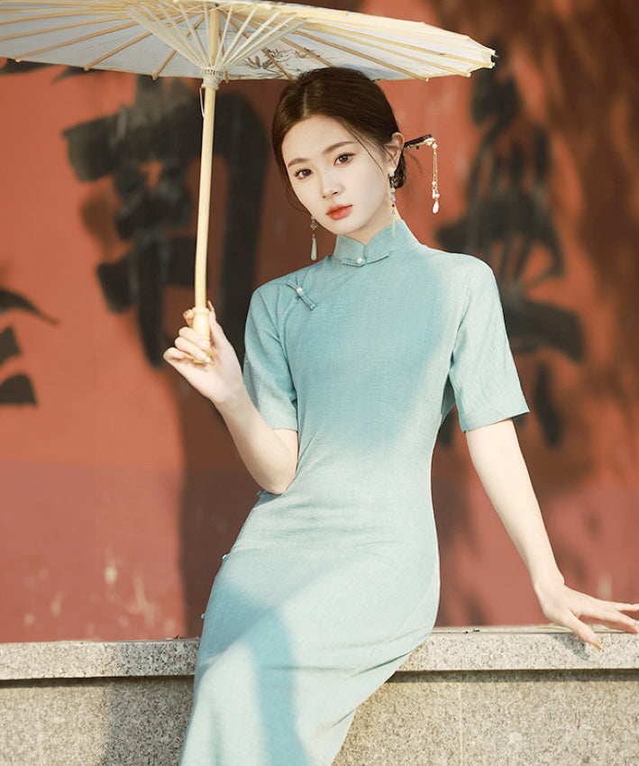Sage Maxi Cheongsam