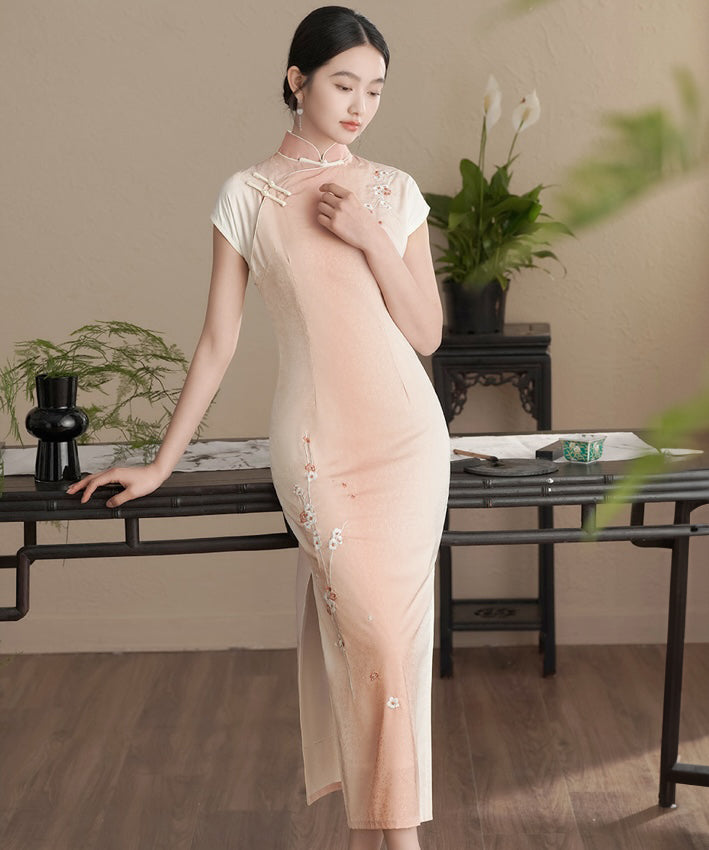 Sakura Ombre Maxi Cheongsam