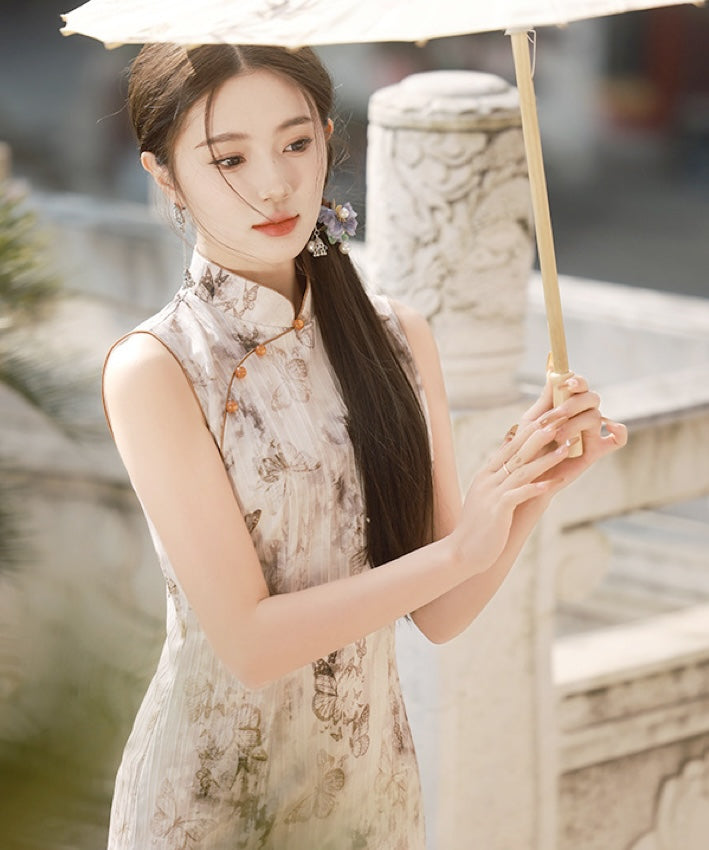 Penny Sleeveless Maxi Cheongsam