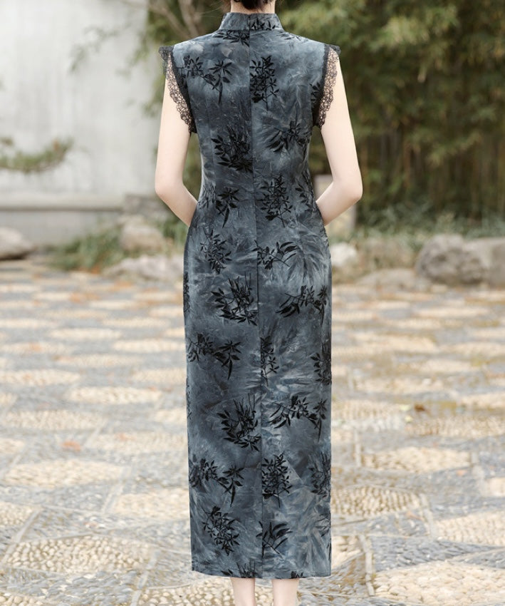 Kexi's Lace Trimmed Cheongsam