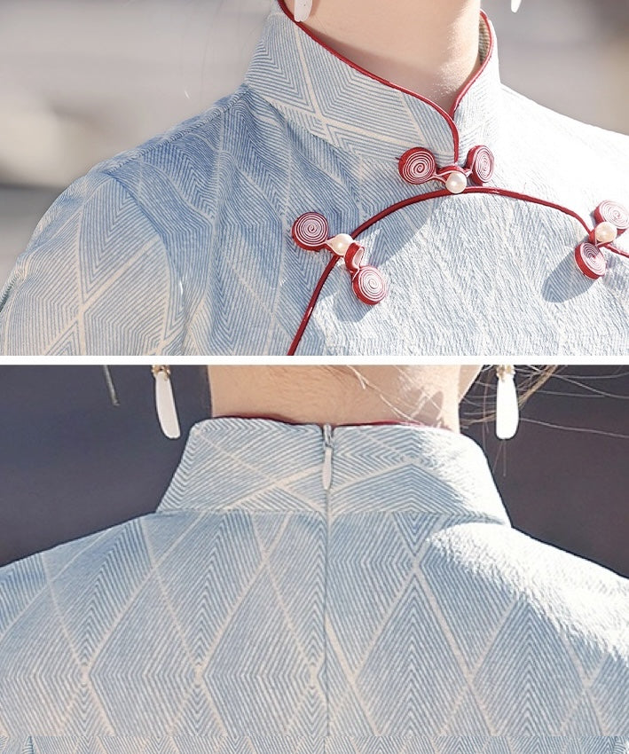 Wenxin Light Blue Cheongsam