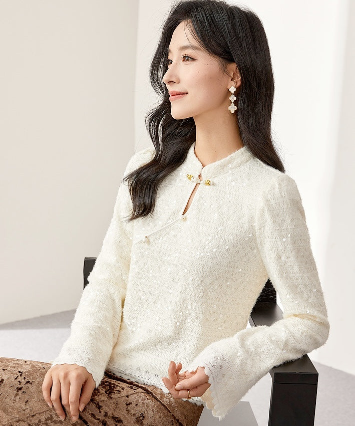 Siwan Sequin Cheongsam Top