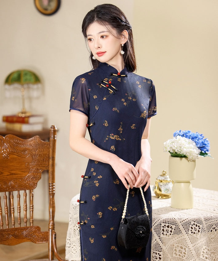 Keli Mesh Cheongsam