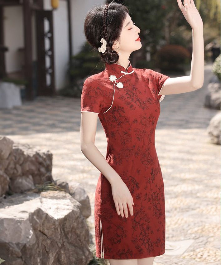 MinMin Cotton Short Cheongsam