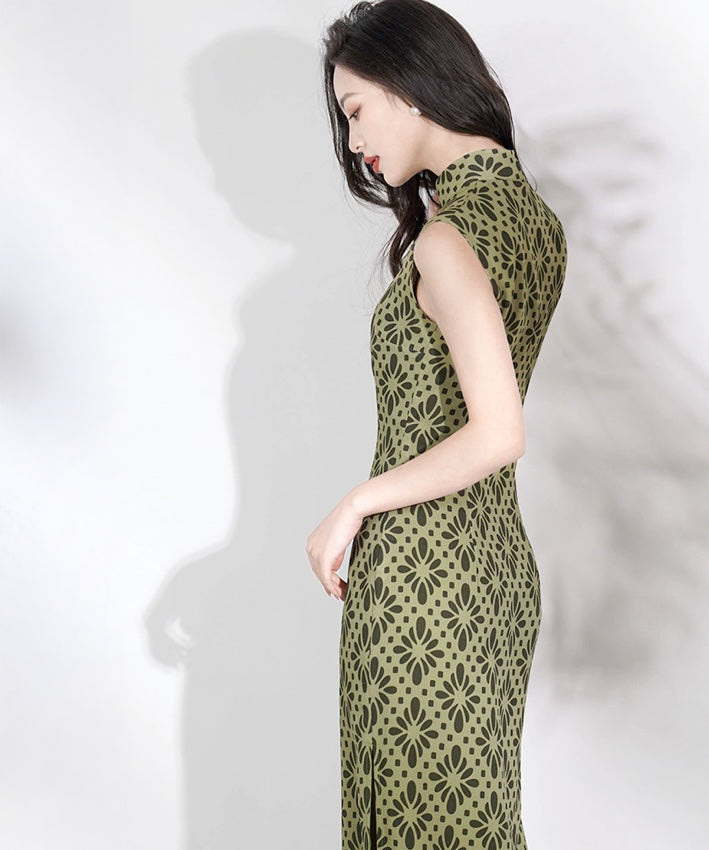 Qingshanyu  Green Cheongsam