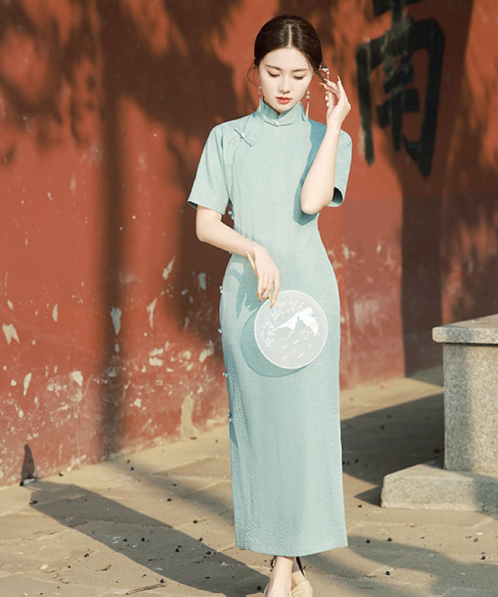Sage Maxi Cheongsam