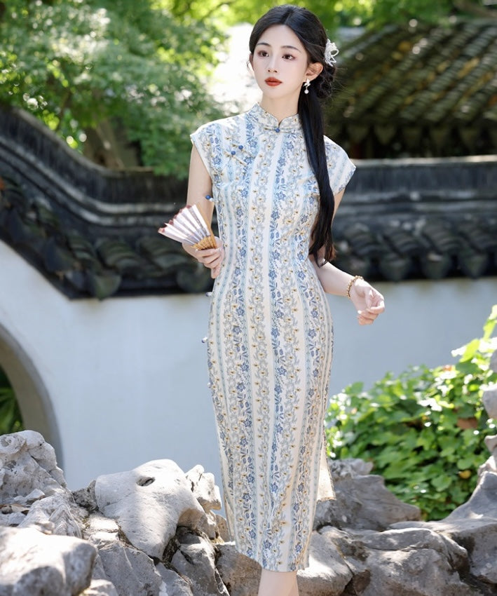 TianXin Floral Maxi Cheongsam