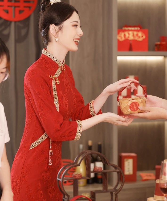 Bri Red Cheongsam
