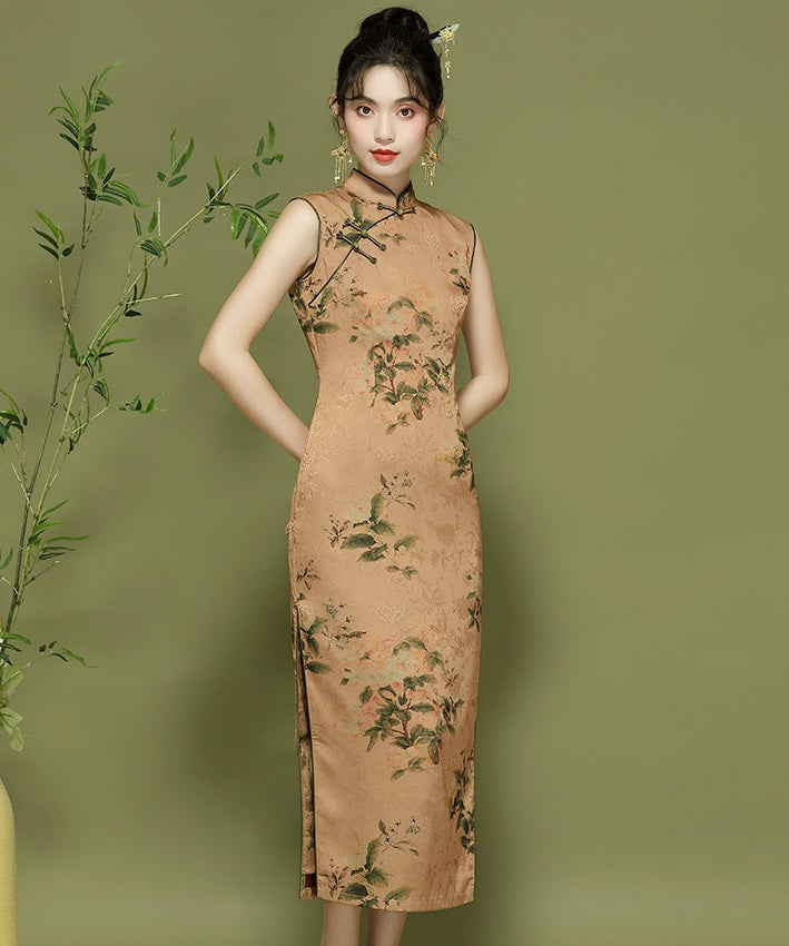 Very Rich Walnut Cheongsam