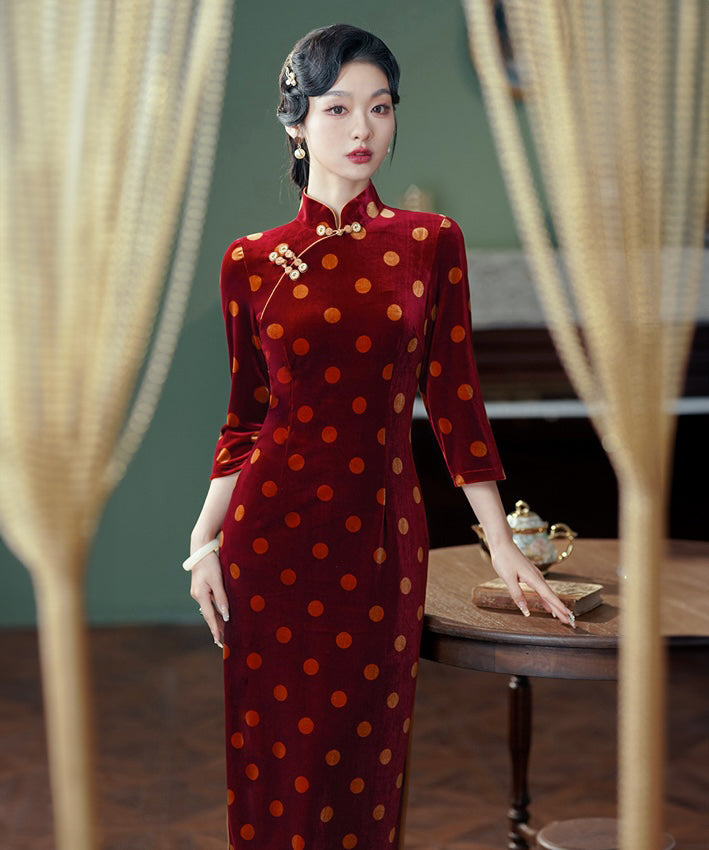 Manli Polka Dot Cheongsam