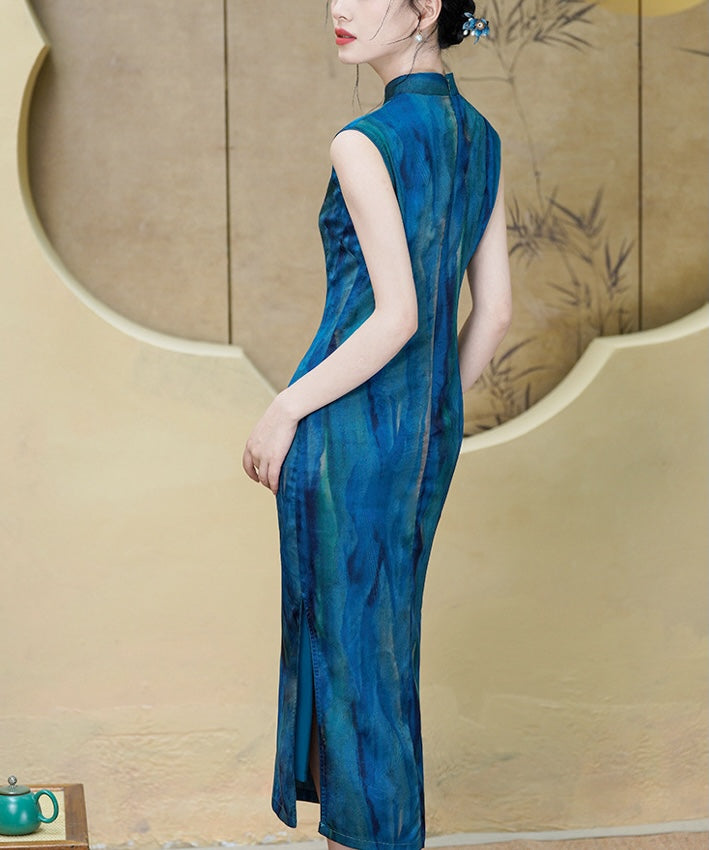 The Beautiful Blue Cheongsam