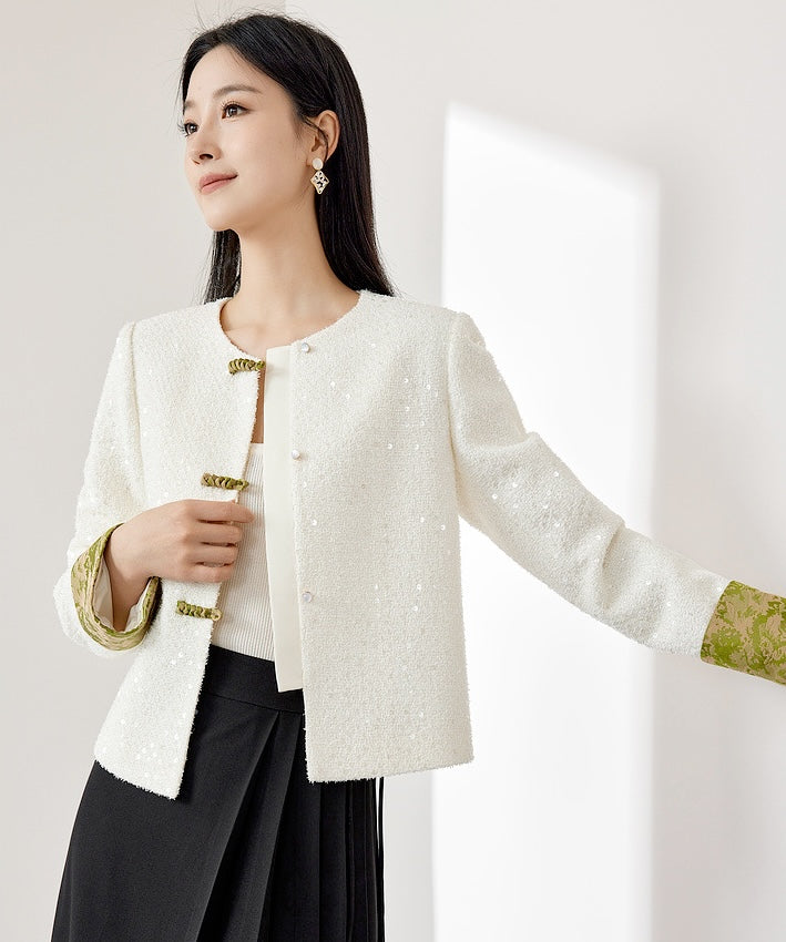Ruo Sequin Cheongsam Blazer