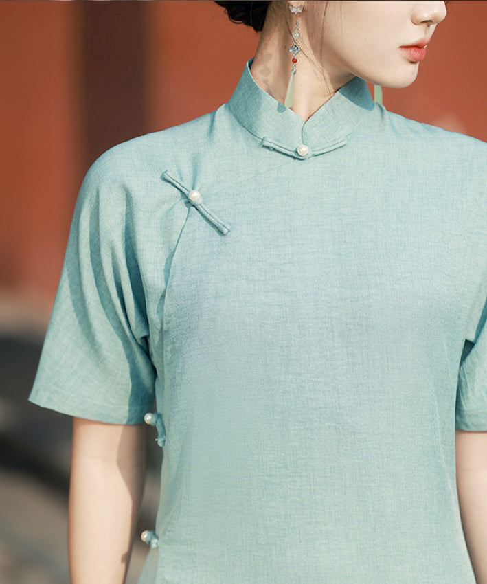 Sage Maxi Cheongsam