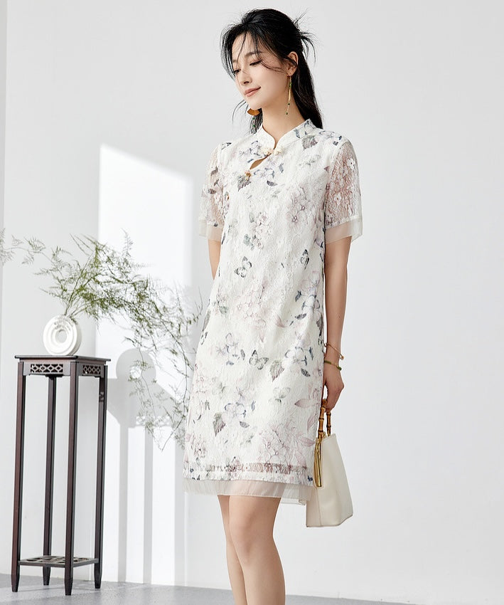 Xixi's Lacey Cheongsam