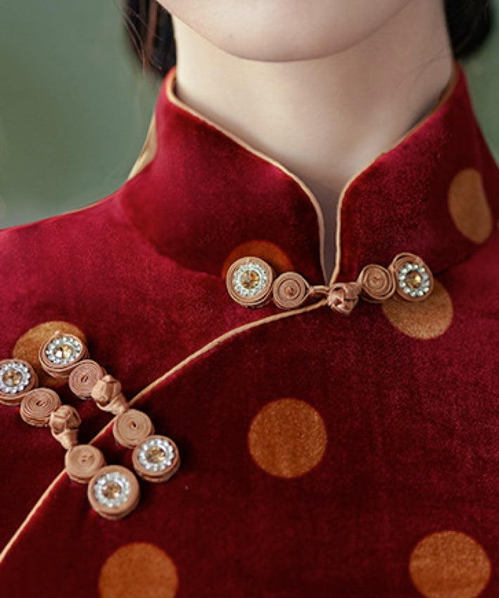 Manli Polka Dot Cheongsam