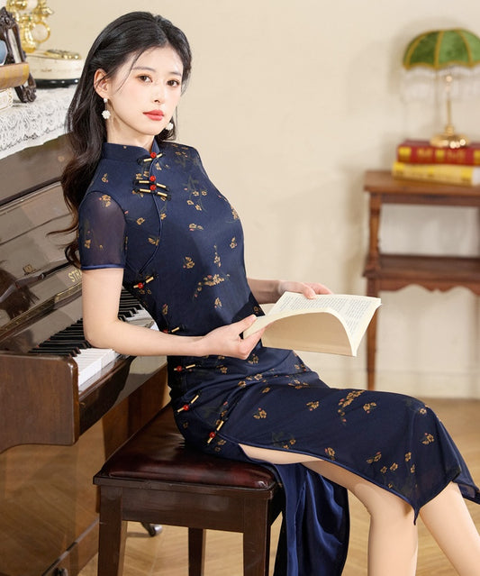 Keli Mesh Cheongsam