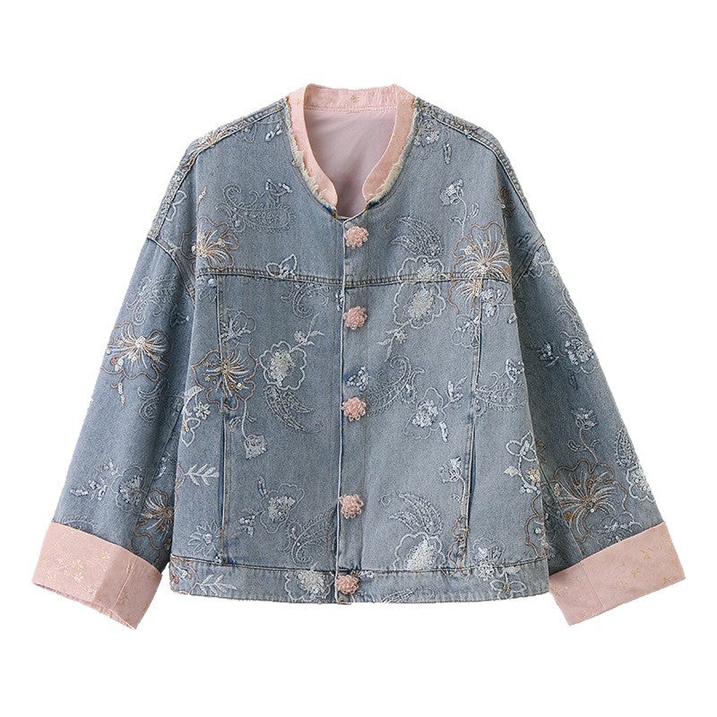 Liora Cheongsam Denim Jacket