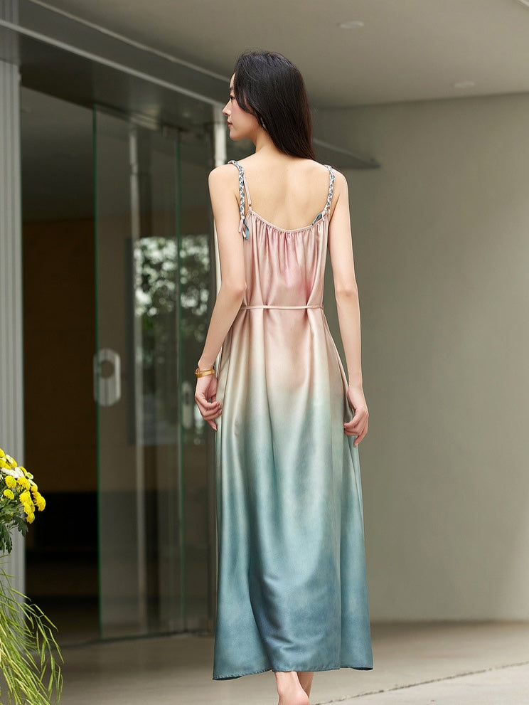 Casey Pink Blue Ombre Dress