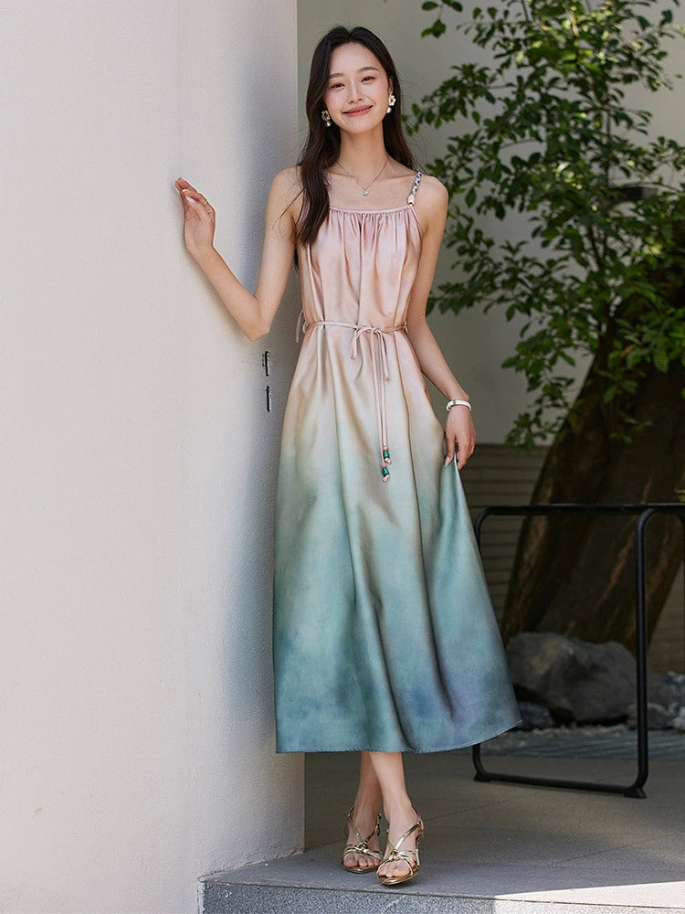 Casey Pink Blue Ombre Dress