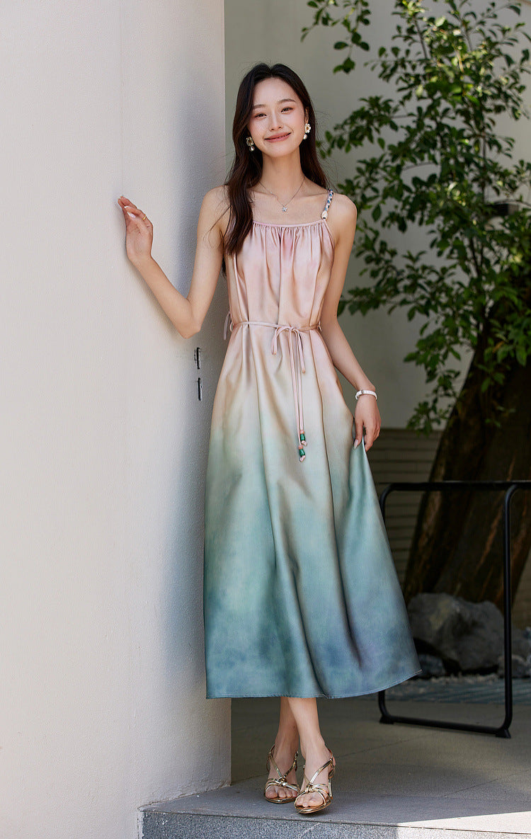 Casey Pink Blue Ombre Dress