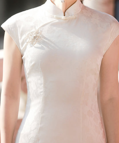 Dora Jacquard Cream Cheongsam