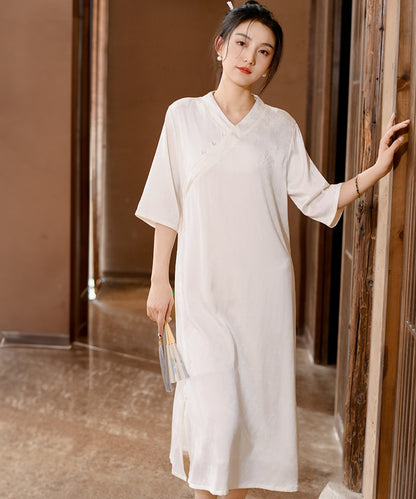 Tian Casual V-Neck Cheongsam