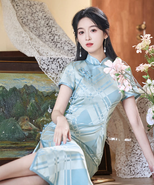 Nila Blue Cheongsam