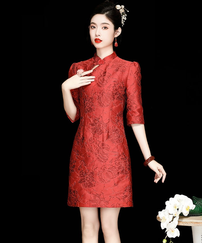 Crimson's New Year Cheongsam