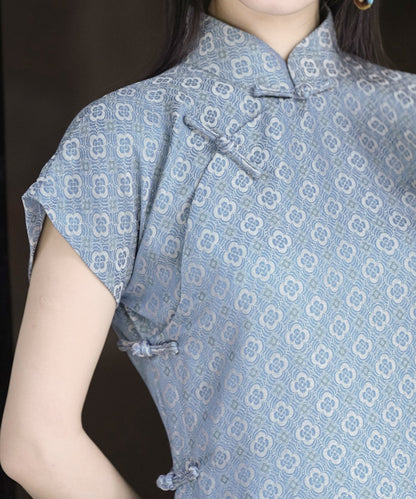 Beini Short Sleeves Maxi Cheongsam