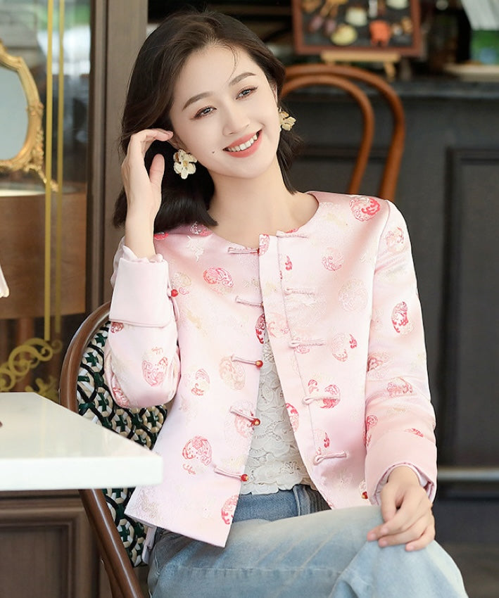 Cherry Pink Cheongsam Jacket