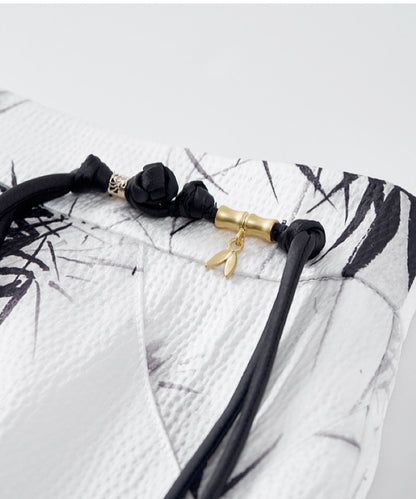 Ensi Paint-Stroke Knot Skirt