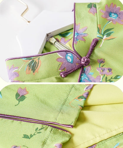 Tiffany's Lime Silk Cheongsam