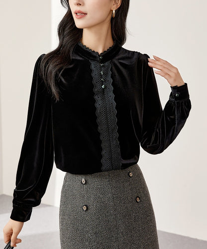 Lynette Velvety Cheongsam Blouse