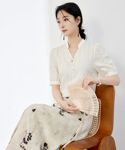 Pearl Petal Cheongsam Top