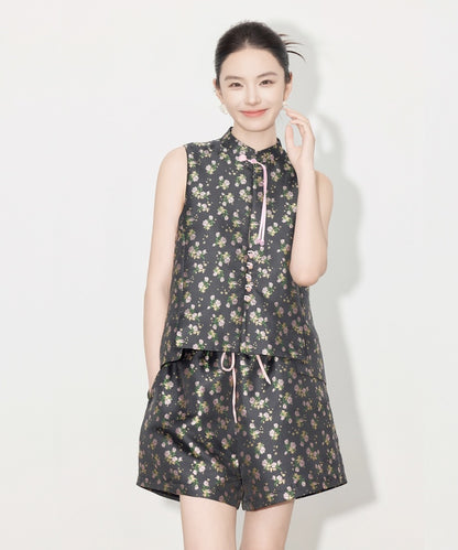Lola Cheongsam Top + Shorts Set