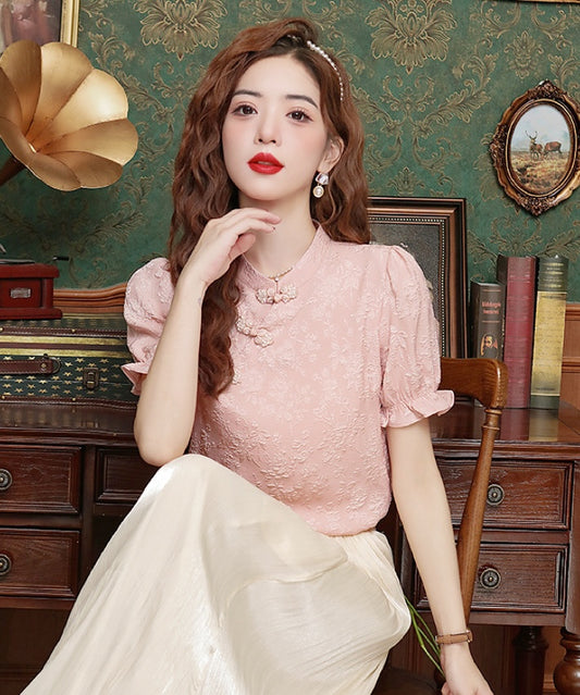 Pink Pop Cheongsam Blouse