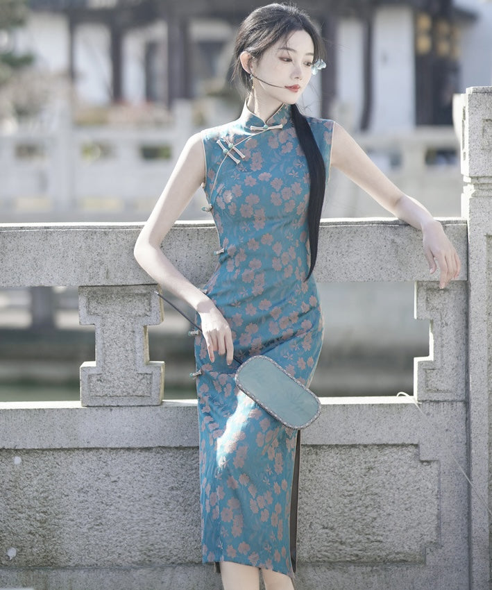 Florette Sleevless Maxi Cheongsam