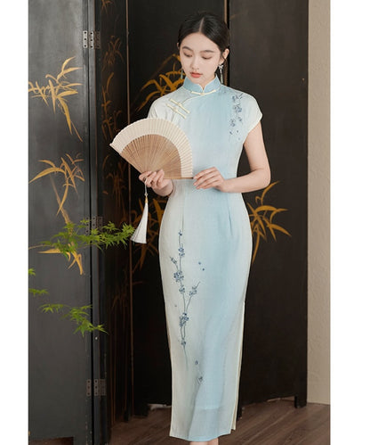 Sakura Ombre Maxi Cheongsam