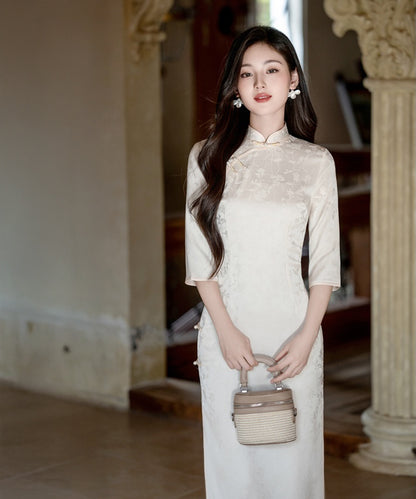 Enya Mid-Sleeves Cheongsam