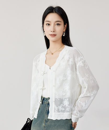 Jollie Hollow Lace Cheongsam Jacket