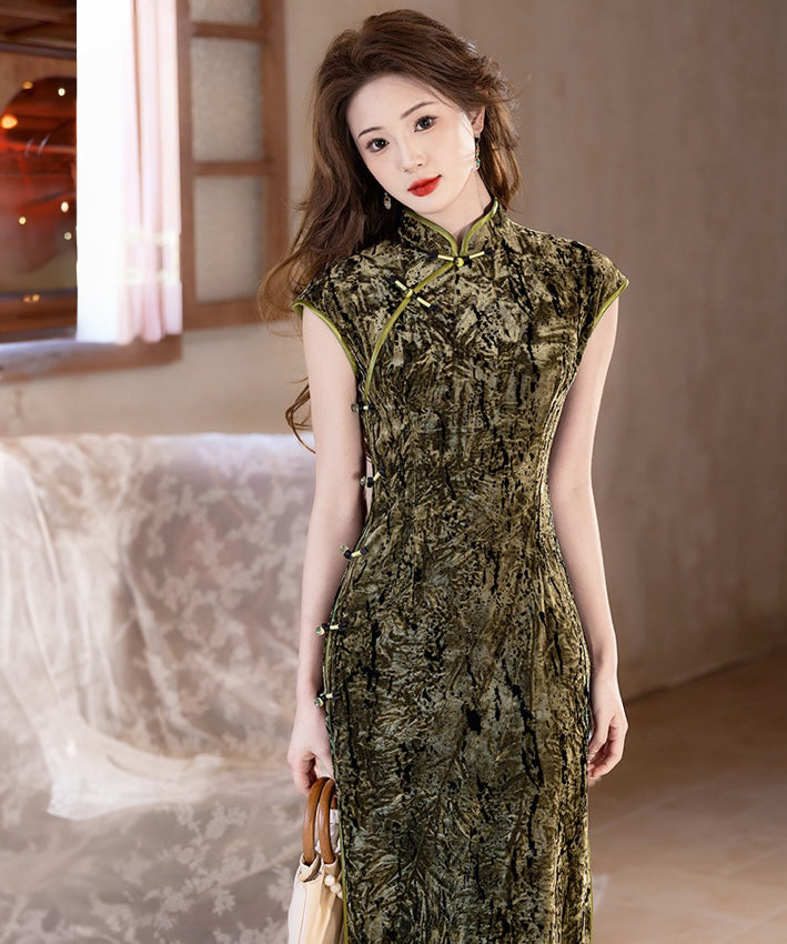 Jasmine Olive Cheongsam