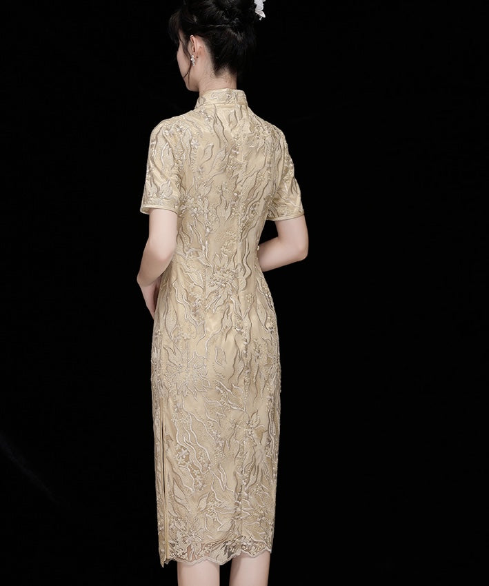 Mayfen Lacey Embroidery Cheongsam