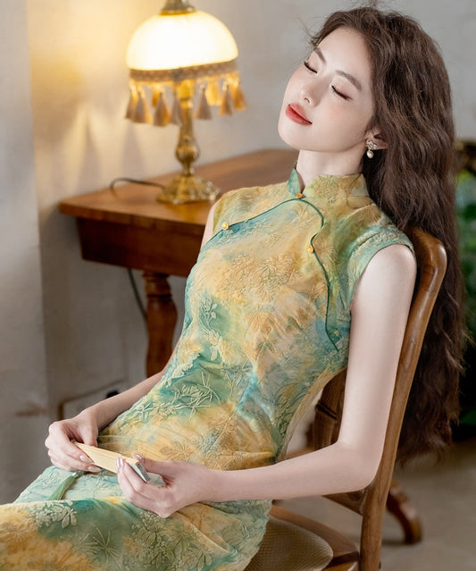 Lemon Jade Ombre Cheongsam