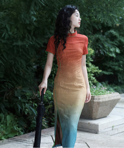 Rayna Ombre Maxi Cheongsam