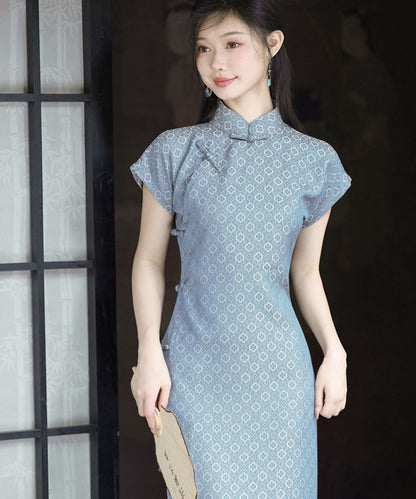 Beini Short Sleeves Maxi Cheongsam