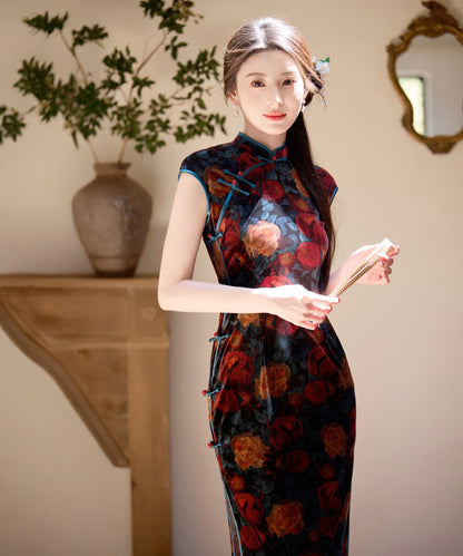Blue Rose Cheongsam