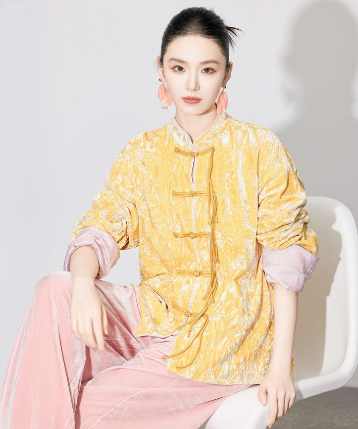 Golden Peony Cheongsam Jacket