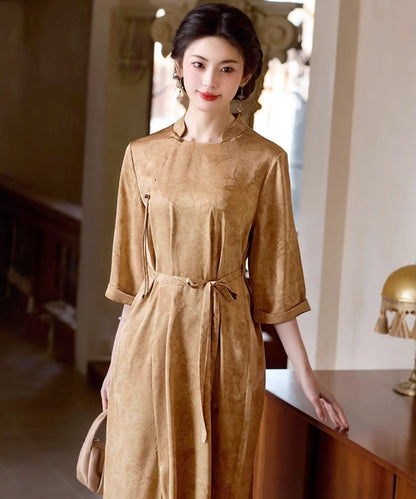 Lady Wen's Mandarin Collar Dress