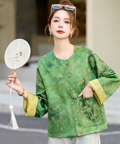 Verdant Charm Cheongsam Jacket